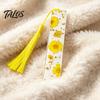 Aesthetic Page Holders Dried Flower Resin Bookmarks with Tassels, Double-Sided Magnetic Birthday Gift for Readers Book Lovers Friends, Pretty