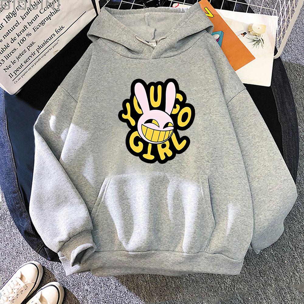 The Amazing Digital Circus Jax Hoodie Men Harajuku Funny Kawaii Hoodies Unisex Cute Rabbit Vintage Pullovers Sweatshirts Cartoon