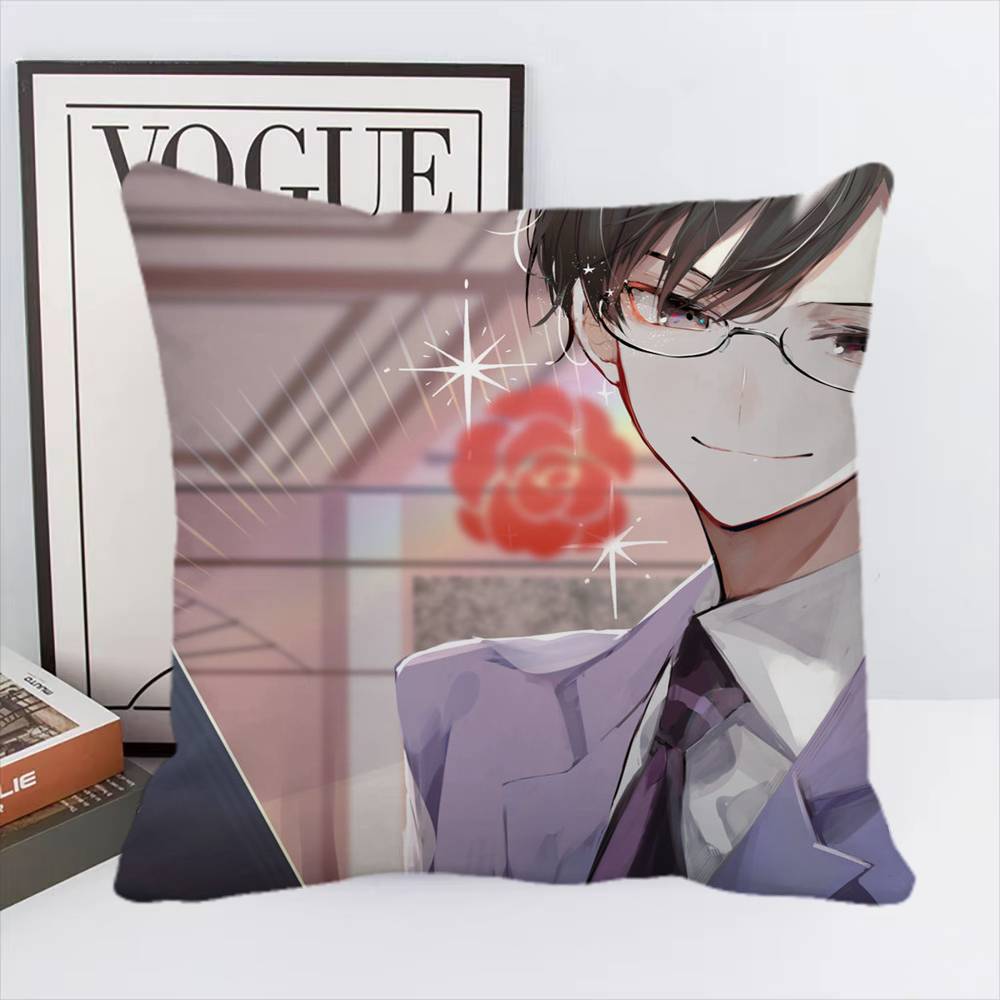 Anime Ouran High School Host Club Individual Pillow Case Square Pillow Bedroom Sofa Leisure Comfort Cushion Home Decoration