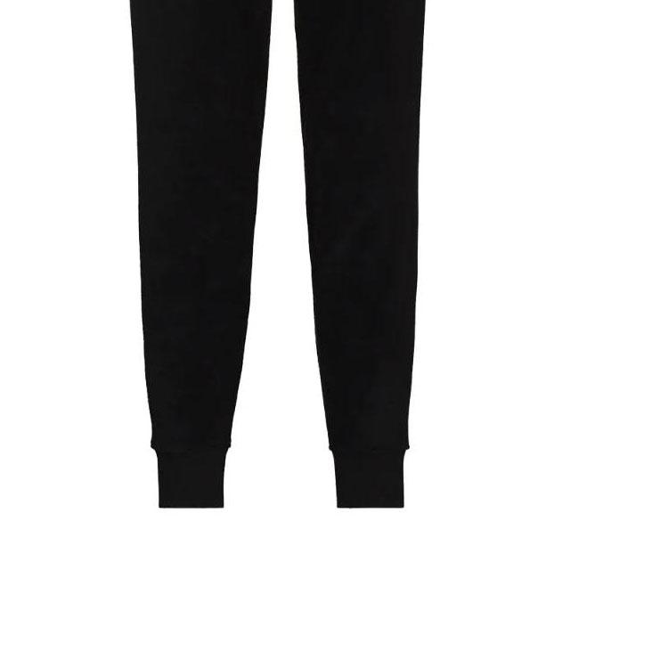 Polo Ralph Lauren SS22 Solid Color Drawstring Tapered Casual Sports Pants Unisex Pants Black 710857279001