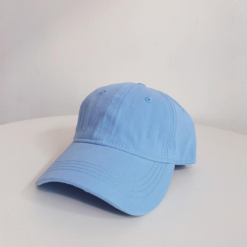 Dopamine solid color versatile baseball hat, unisex all-season commuting candy color sunshade hat with big head coverage