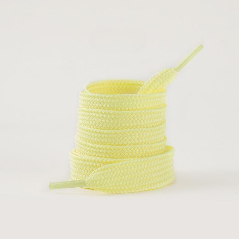 1 Pair Shoelaces Flat Thicken Weave Shoe Laces 2cm Wide 130cm Length Sneaker Canvas Shoelace Black White