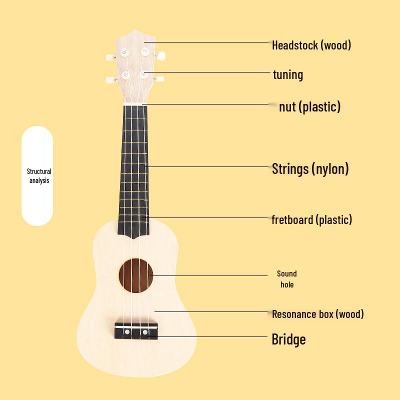 DIY Ukulele Craft Kit: Beginner-Friendly Handmade Small Guitar for Kids