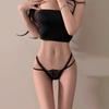 Sex Underwear Hollow Temptation Lace-up Thong Sexy Pure Lace Cross Bow Underwear New