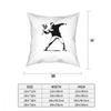 Banksy Flowers Square Pillow Case Cushions for Sofa Bomber Stencil Banksy  Cushion Covers