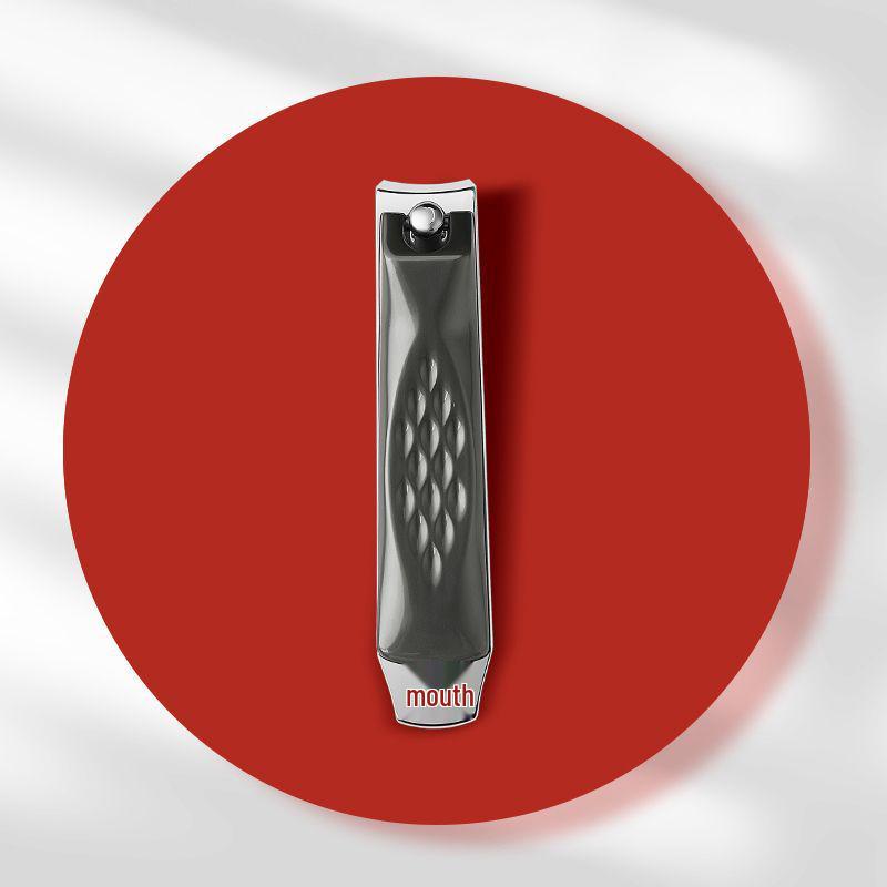 Sharp Slanted Tip Nail Clippers with Ear Spoon Attachment for Toenails