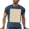 Bugs bees butterflies moths in retro colors stripes TShirt Athletic Quick Dry TShirt for Unisex