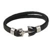 2026 Men's Anchor Bracelet Vintage Woven Leather Rope Multilayer Leather Bracelet