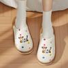 Cotton Mop Autumn and Winter New Fun Color Dot Dog Cartoon Home Indoor Couple Cute Fluffy Cotton Slippers