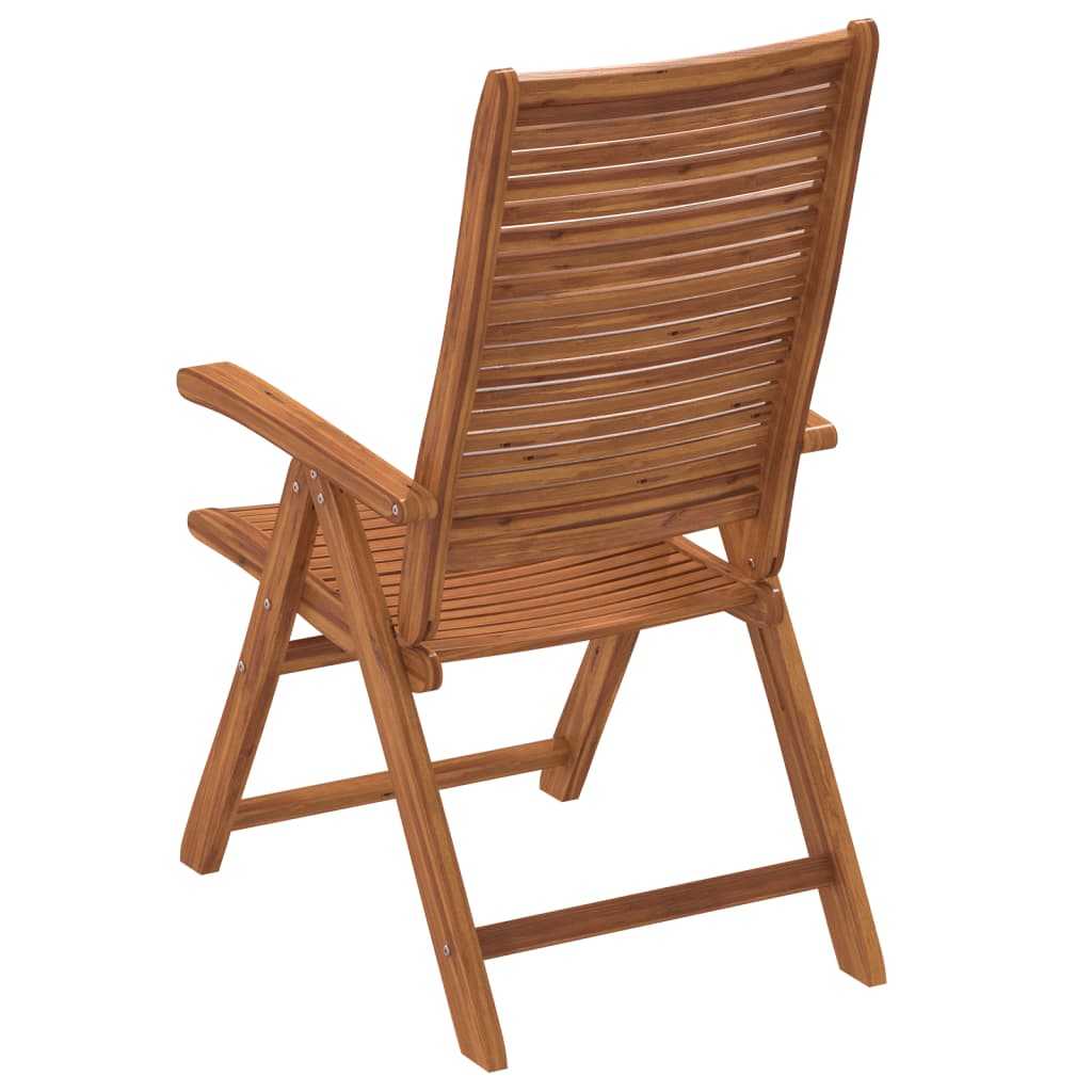 Garden Chairs 8 pcs Adjustable 56x72x107 cm Solid Acacia Wood