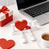 I Love U Figurine with Articulated Legs Movable Joints Love Heart Fidget Toy Wedding Party Desktop Decoration Ornament Valentine's Day Romantic Gift