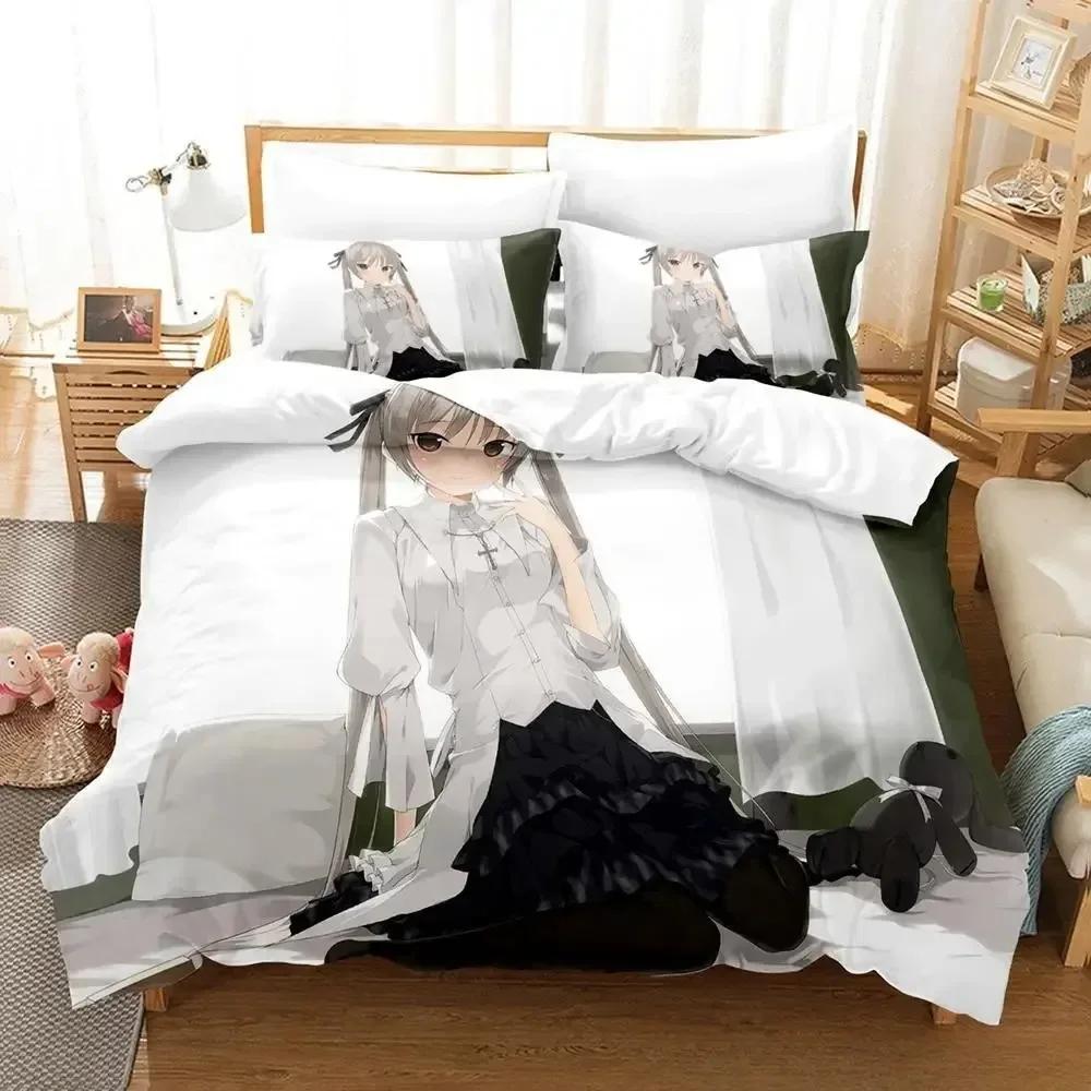 Sexy Yosuga No Sora Comfortable Duvet Quilt Cover Pillowcase Bedding Set Children Bedroom Decoration Home Textile