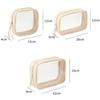 New Waterproof Cosmetic Bag Large Capacity Zipper Closure Toiletry Bag PU Transparent Makeup Bag Travel