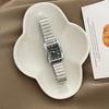 Hong Kong Style Medieval Niche Rectangular Watch Women'S Simple Bamboo Chain Temperament Light Luxury Leisure Commuter Style Women'S Watch