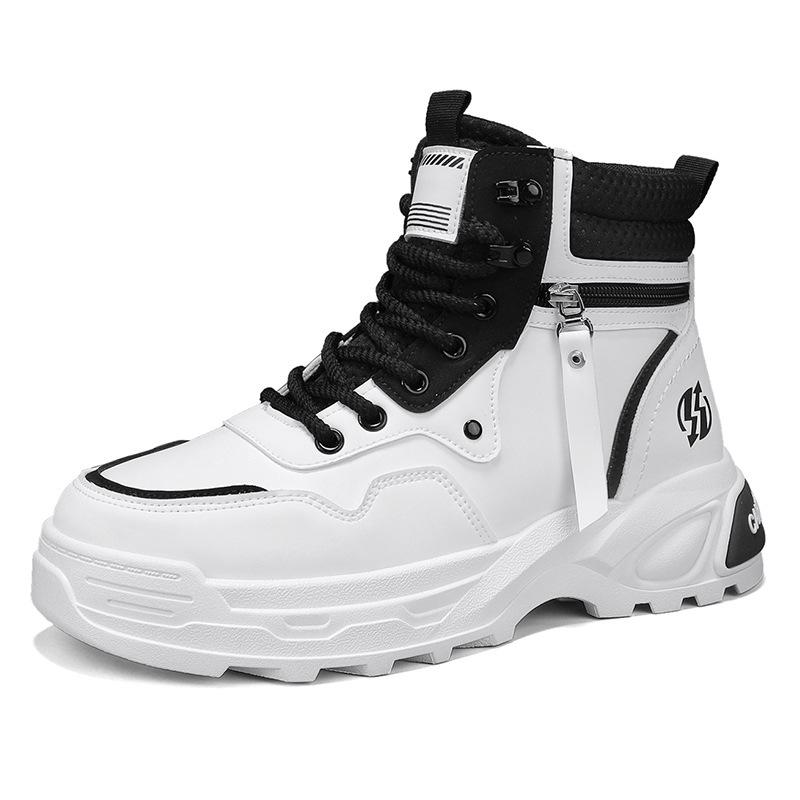 Martin boots British style men's thick-soled wear-resistant trend tooling shoes autumn and winter new men's high-top outdoor short boots