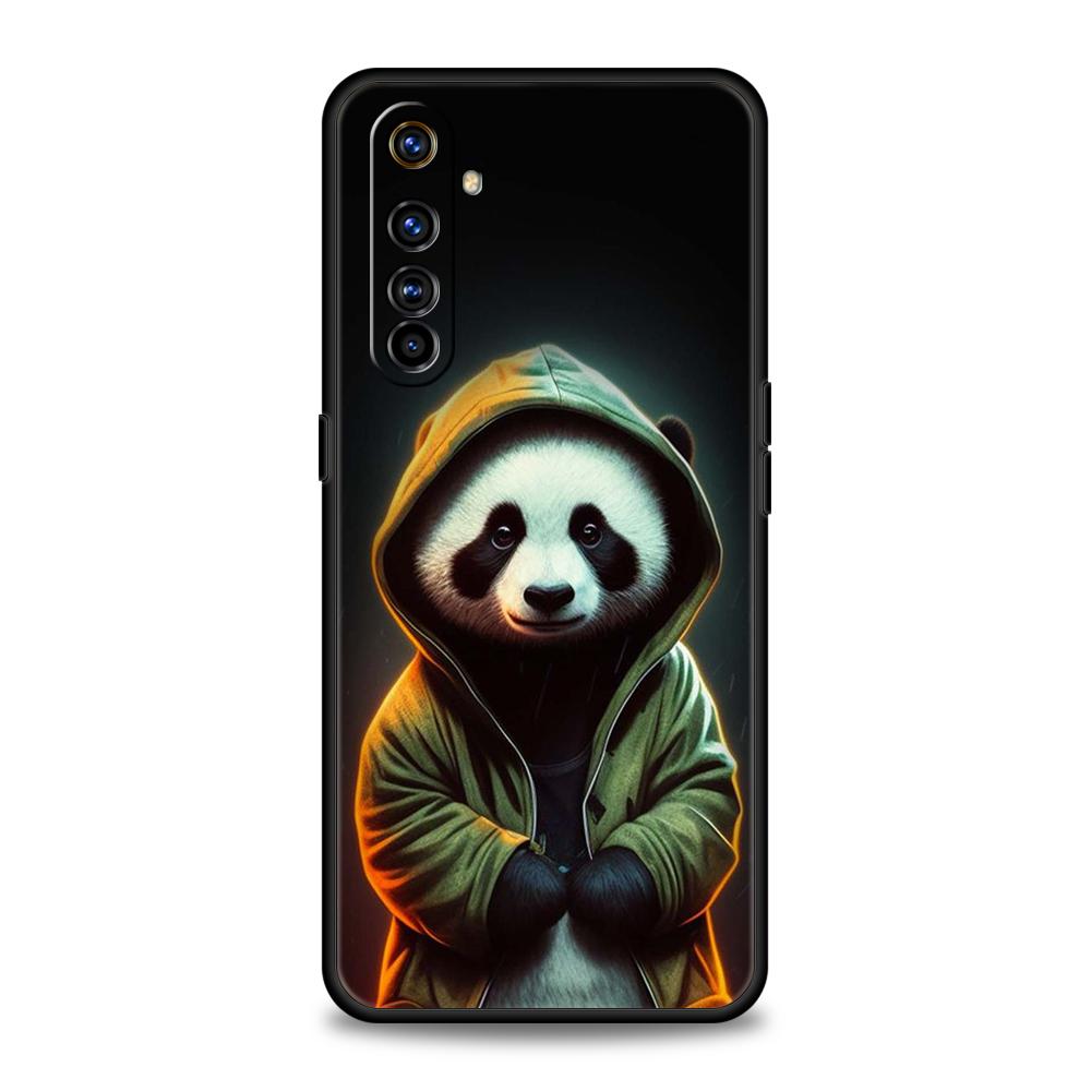 

Cute Animal Panda Phone Case for Oppo A17 A12 A57 A74 A16 Find X5 X6 A52 A53 A54 A15 Reno 6 Z 7 Pro A9 2020 5G Silicone Shell Oppo A17