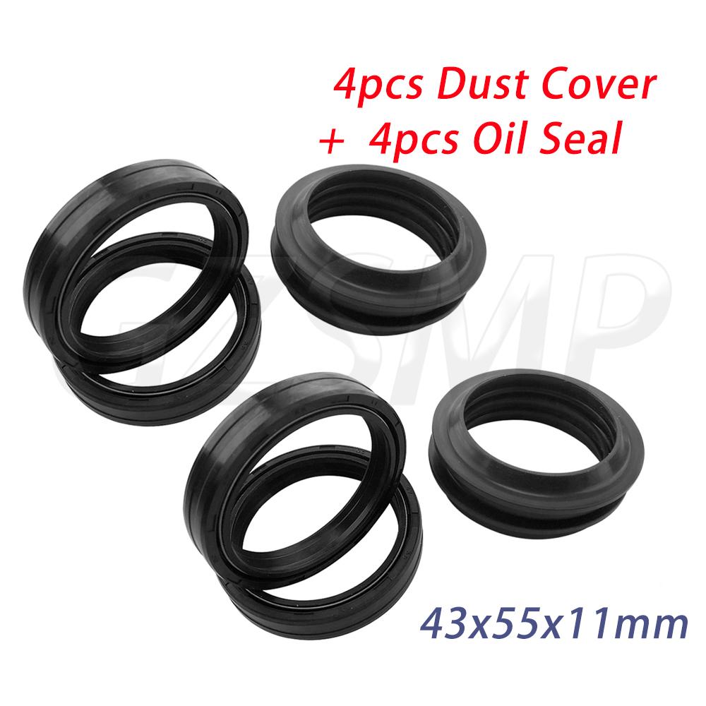 Fit for YAMAHA Bolt XVS950/ R-Spec 2014-2016 V-Star 250 XV250 Motorcycle Absorber Front Fork Oil Dust Seal 43x55x11