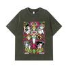 275 GSM Washed T-shirts 100% Cotton Sailor Moon V2 Print Unisex Heavy Cotton T Shirt