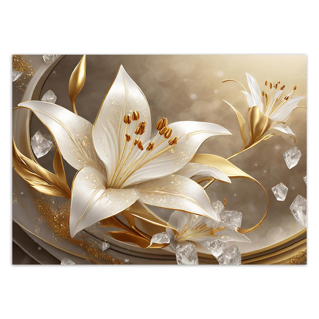 Wallpaper Golden glamour flower