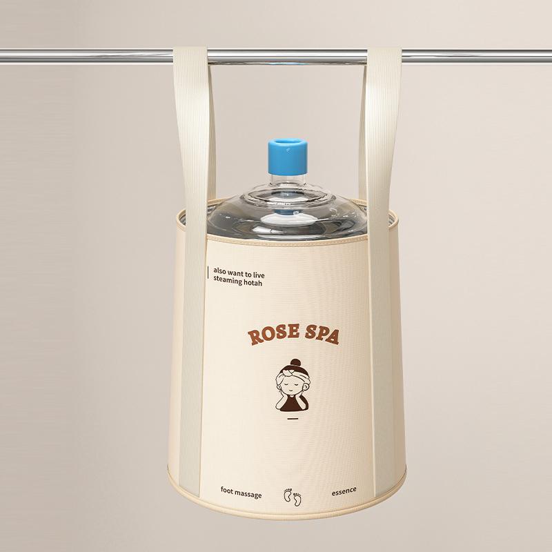 1Pc Foldable Foot Bath Wash Basin Deep Bucket for Lower Leg Household Foot Soak Portable Adult Foot Bag for Dormitory Use