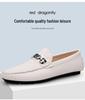 Men's Genuine Leather Slip-On Loafers - Autumn Collection, Casual Work Shoes, Large Sizes Available