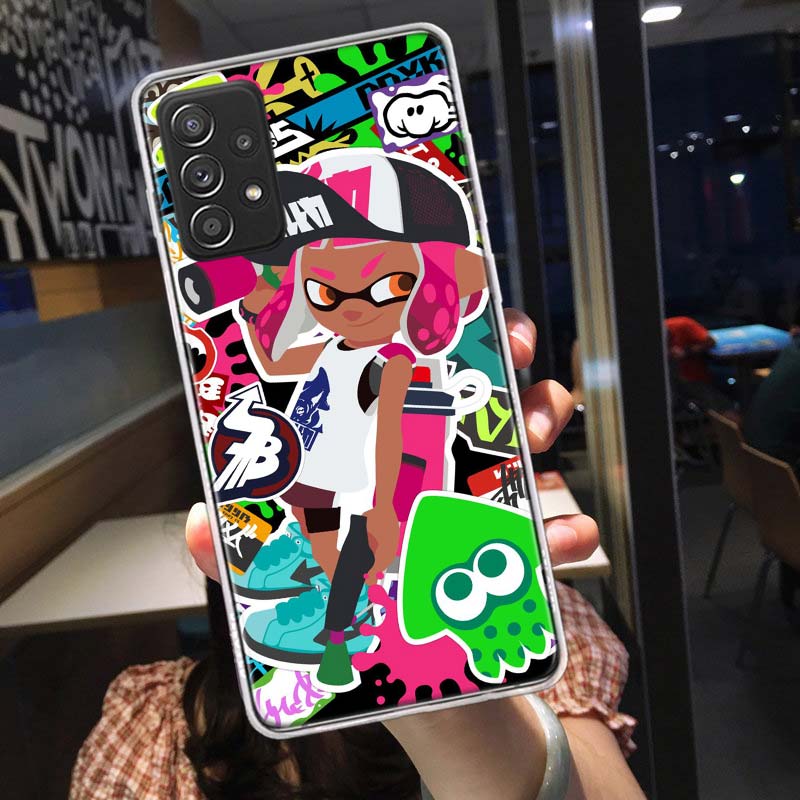 Game S-Splatoons Phone Case for Samsung A54 A57 A37 A17 A14 A15 A12 A24 A34 A55 A35 A25 A52S A07 A05S A04S A22 A32 A72 Galaxy No