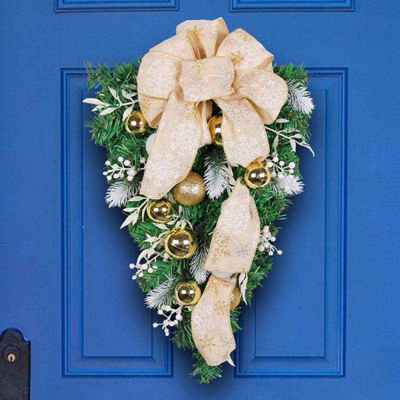 Haustürdekoration Hochwertige Materialien Wunderschön Feiertagsdekoration Simulierte Girlande Hat Viele Verwendungen Eleganter Kranz