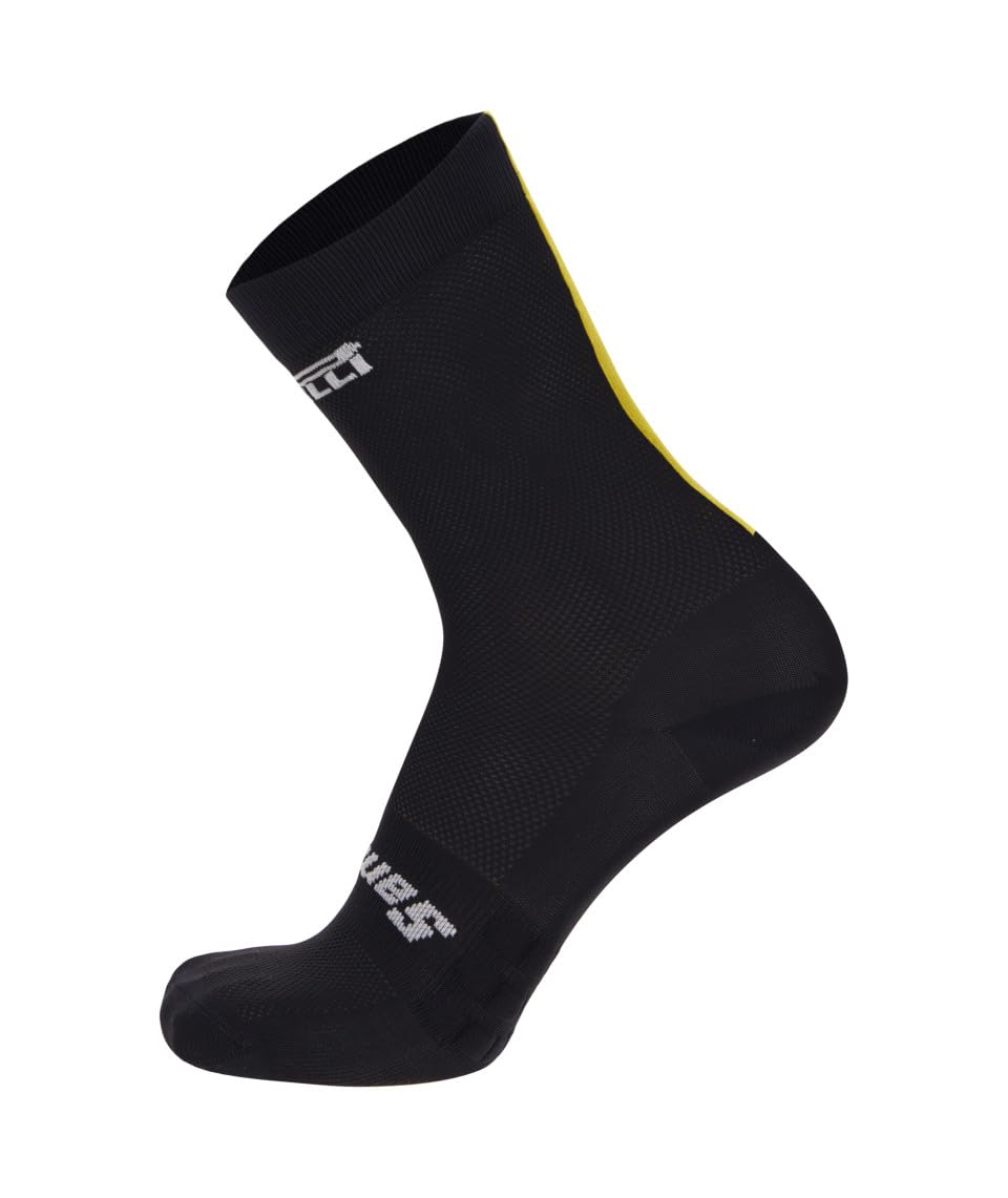 

Santini Pirelli Sport Club High Profile Socks, Black, Sizes XS-S