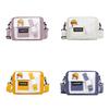 Canvas Bag Women Small Crossbody With Colorblock Pattern For Daily Use