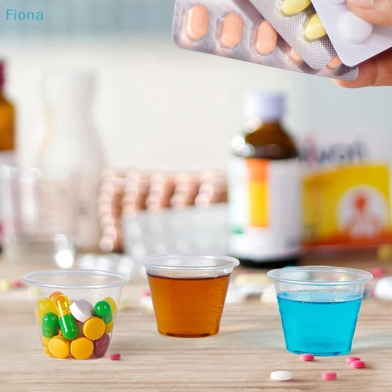 1 oz Einweg-Kunststoff-Medizinbecher, Klare gradierte Messbecher, 1 Unze (30ml) Flüssigkeitsbecher für Medizin, Labor oder Basteln