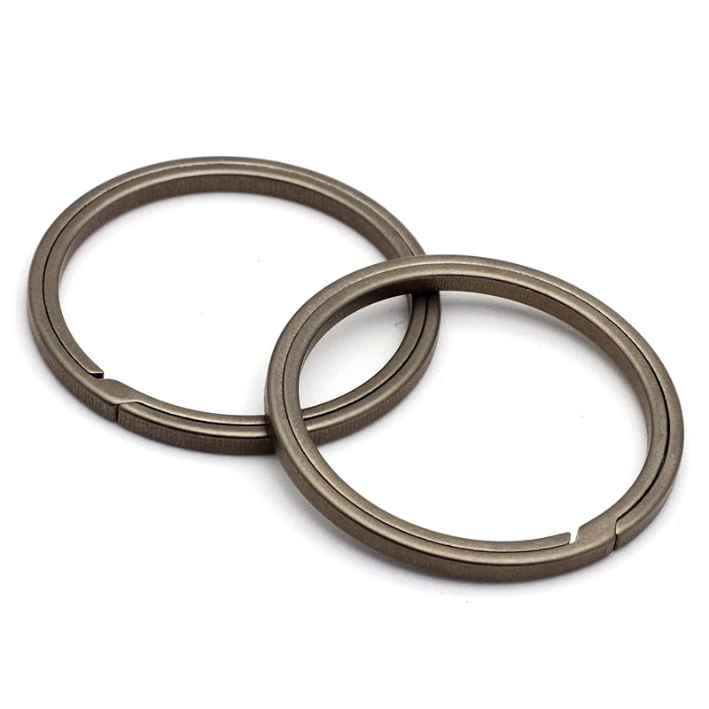 

[TUNUKE] titanium Ti ring key ring key ring key hook carabiner Metal fittings lightweight Does not rust high strength (20mm x4 pieces, S dark gray)