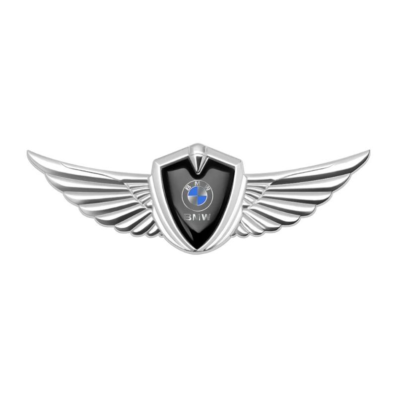 3D Metal Wings Badge Car Styling Body Sticker Decals Auto Exterior Accessories For BMW F30 F10 E90 E34 E53 E61 E62 E93 GT X3 E46