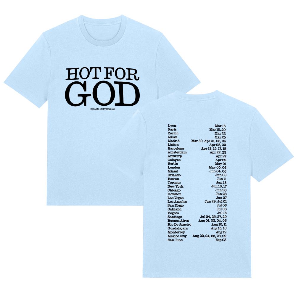 

Hot for God Tee Rosalía LUX TOUR 2026 T Shirts Women Men New Summer Fans Gift T-Shirt Casual Cotton Top Comfort Clothes XXL