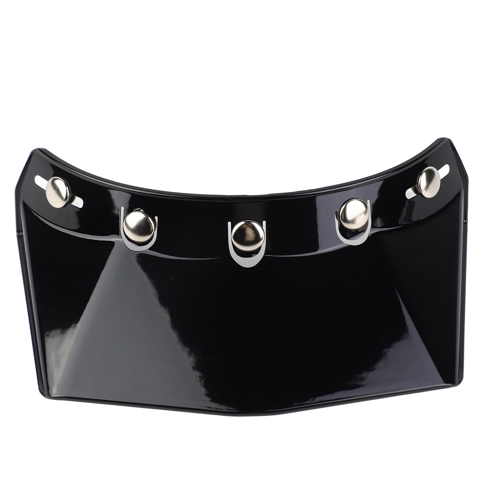 Kaisai Unisex White Universal 5 Snap Visor For Open Face Motorcycle Helmet Wind Flip Up Visor Motorcycle Helmet Cap Tongue