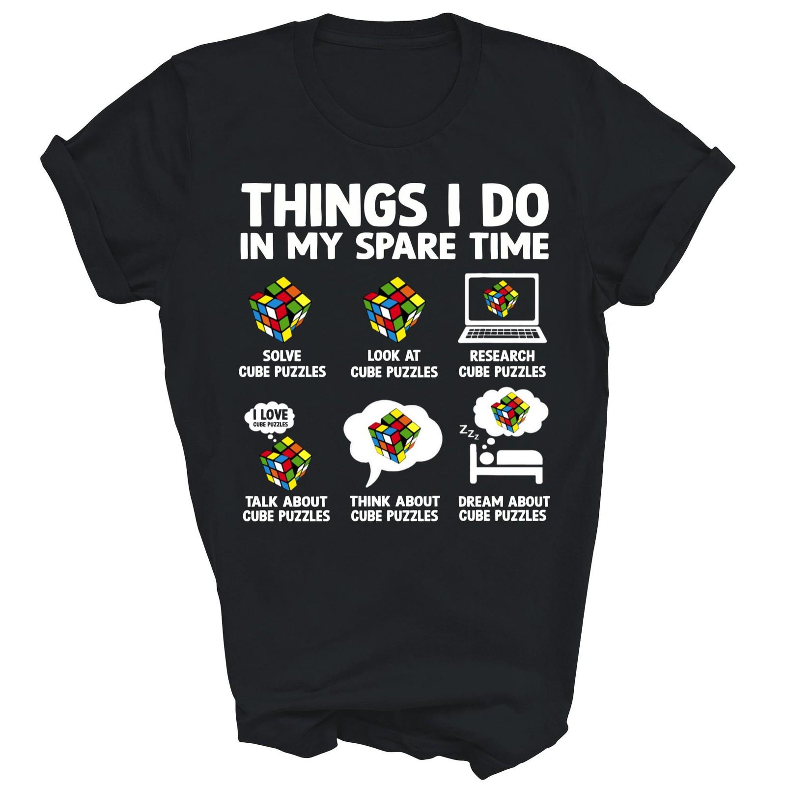 Things I Do In My Spare Time Cube Puzzle Unisex Shirt Gift M