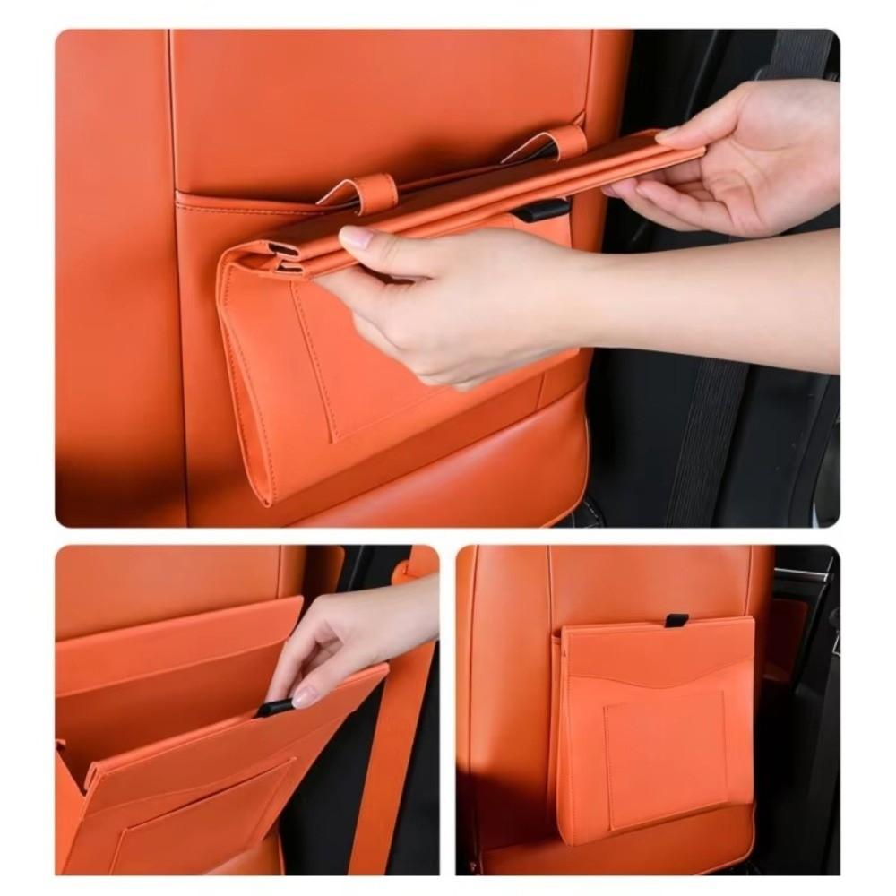 Waterproof PU Leather Car Garbage Bag Hanging Installation Hanging Storage Bag Car Interior