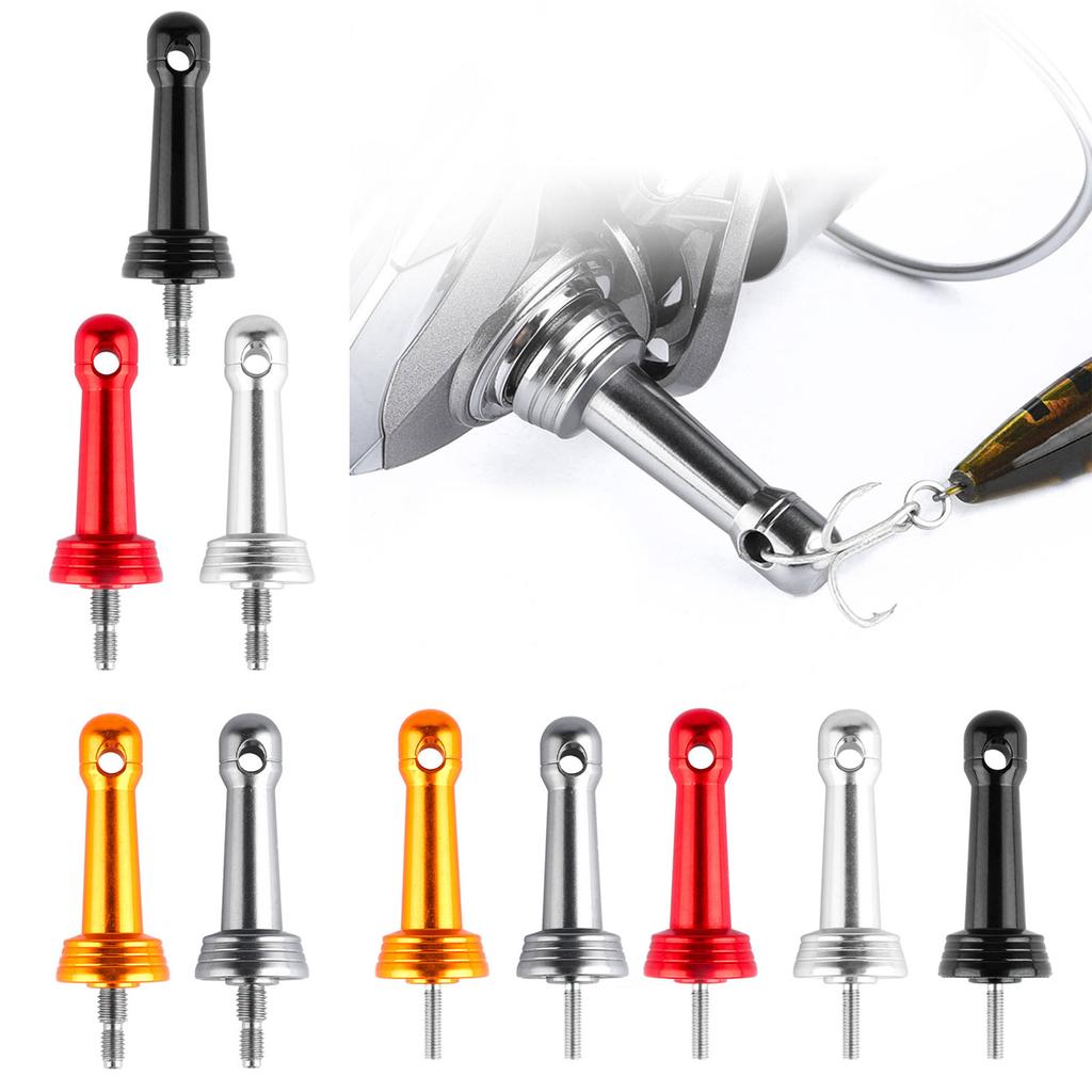 Insertion in/Screw In Reel Stand Fishing Wheel Balance Rod Aluminum Fishing Reel Balancer with Waterproof Rubber Rings