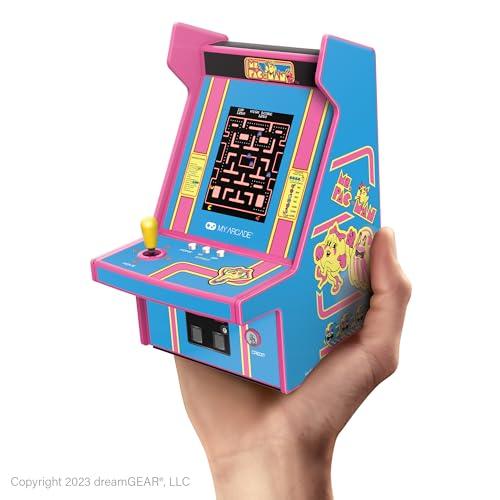 My Arcade Kawaii Ms. Pac-Man Micro Player Pro 6.75 Inch, Retro Game, Cute, Small Arcade