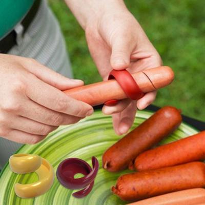 1 Set Sausage Spiral Cutter SLICED YOUR WIENER Hot Dog Slicer Spiral Hot Dog Cutters Hot Dog Slicer Grilling Tools for Grilling BBQ