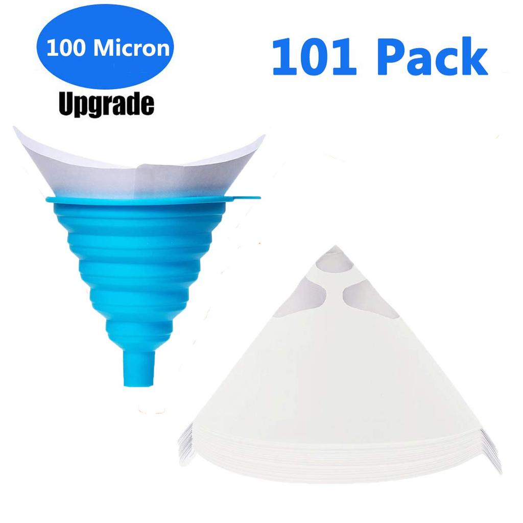 XYwax 100 Pieces Paint Strainer Funnel Filter Paper Funnel, 1x
