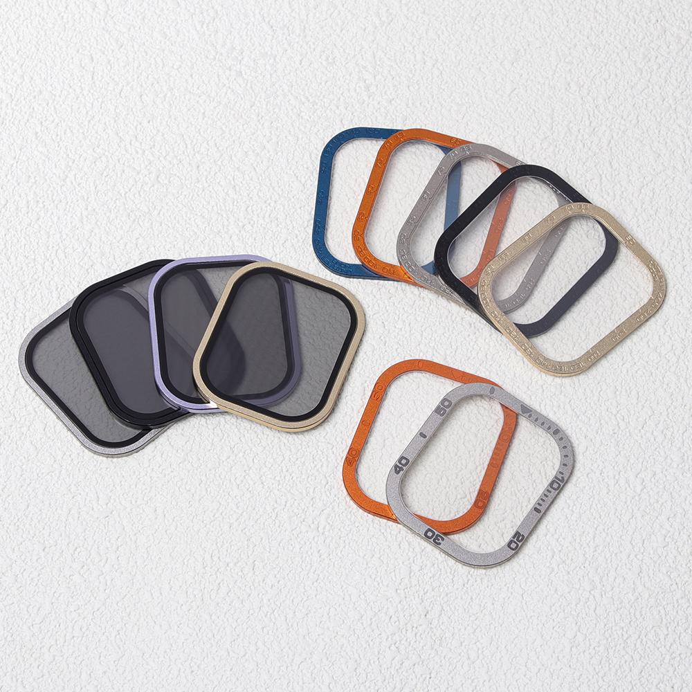 Ochranné sklo pro Apple Watch Ultra 3 2 1 49mm Pouzdro Příslušenství Kovový Rámeček + Tvrzené Sklo Pro iWatch Ultra Kroužek Rámečku