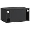 Wall Mounted TV Cabinet Black 59.5 X 41 X 30 Cm