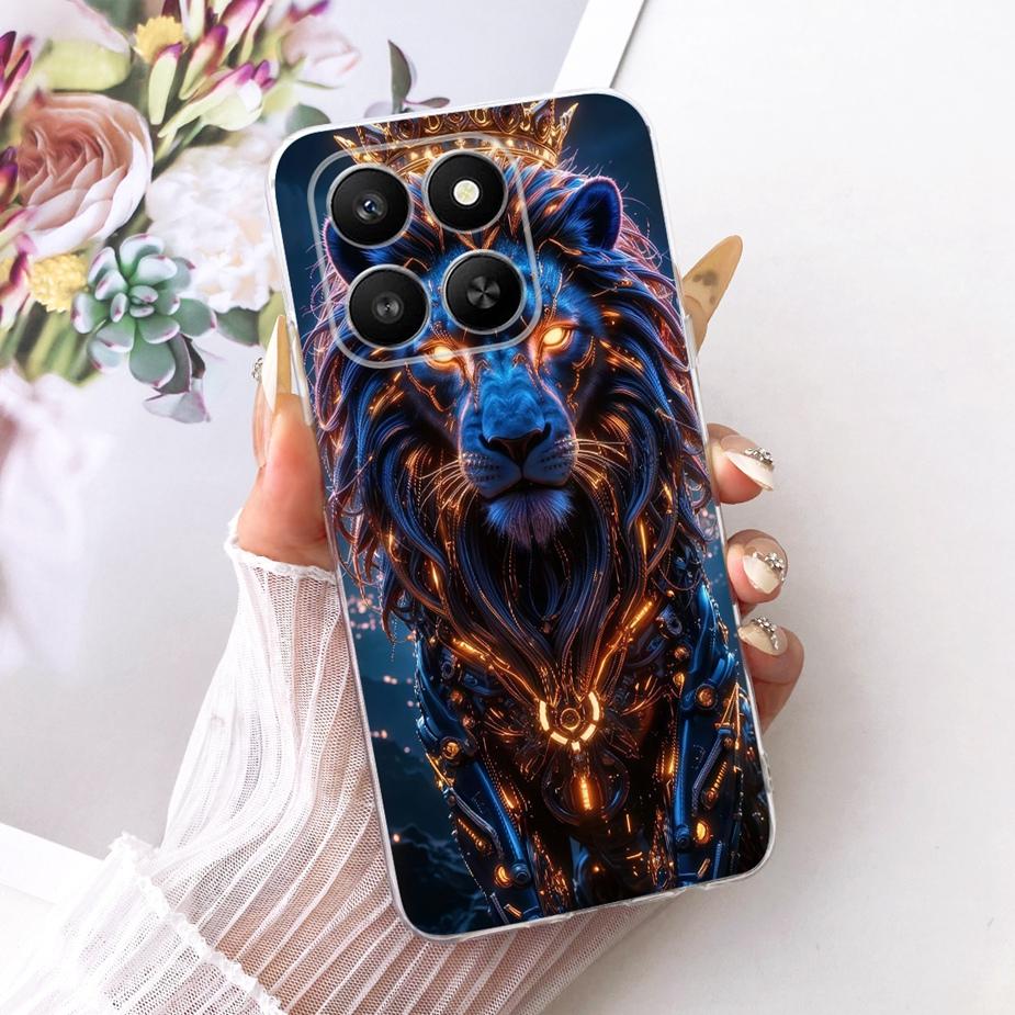 For Honor 400 Smart 5G Case LGN-NX1 Luxury Flowers Butterfly Painted Cover Silicone Case For Honor X7d X 7d HonorX7d Soft Fundas