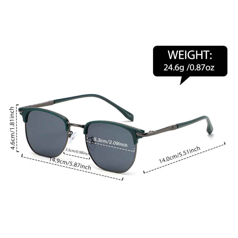 Sunshade Metal Antique Mirror Sunglasses, A New Style of Fashionable and Universal Half-frame Sunglasses, Stylish Square Sunglasses