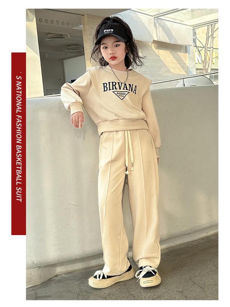 Mädchen Koreanischer Stil Mode Pulloveranzug für Frühling und Herbst - Stilvolle Kinder Sportbekleidung