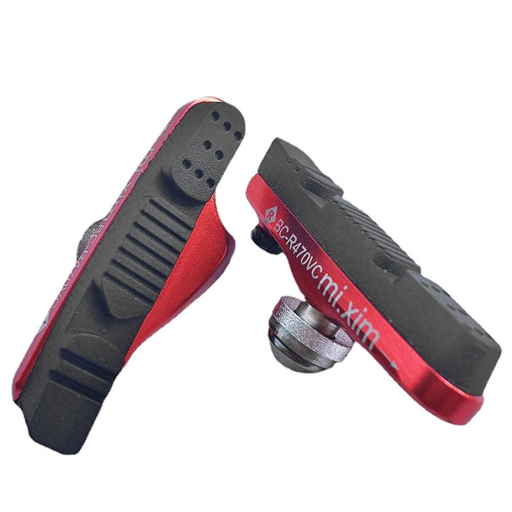 55mm Road Bicycle Cycle Bike Brake Holder Shoes Rubber Pads Blocks