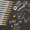 12Pcs Marking Pen Permanent Marker Greeting Cards Album Scrapbook   Writing Drawing (Golden)
