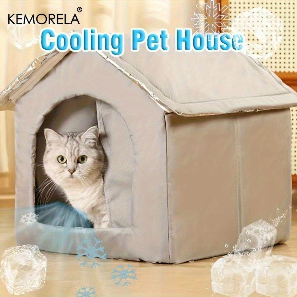1PCS Ice Cooling Pet House for Cats And Dogs Year-Round Shelter Featuring an Integrated Ice Pack Cooling System for Cats And Dog