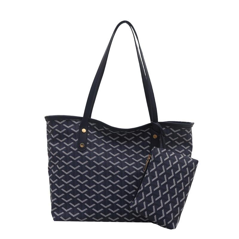 Large capacity tote bag shoulder bag spring fashion retro women's bag niche casual handbag