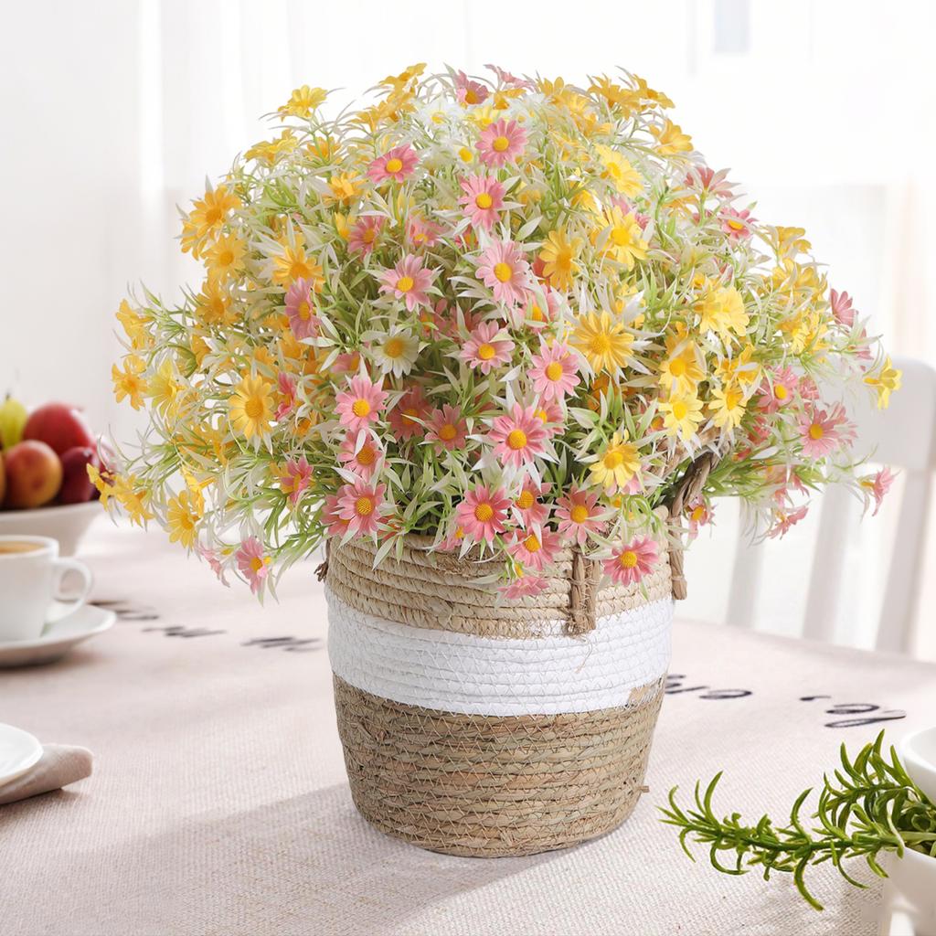 1Pcs Daisy Artificial Flowers Bouquet Fake Flowers for Home Decor Garden Wedding Decoration Outdoor Flower Arrangement Accessory